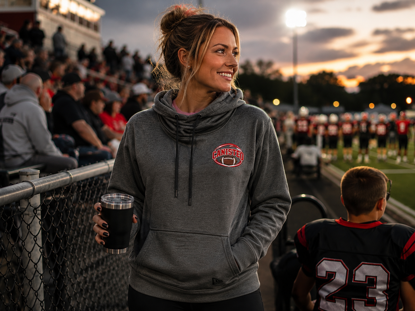 Canisteo Football New Era Women’s Tri-Blend Hoodie