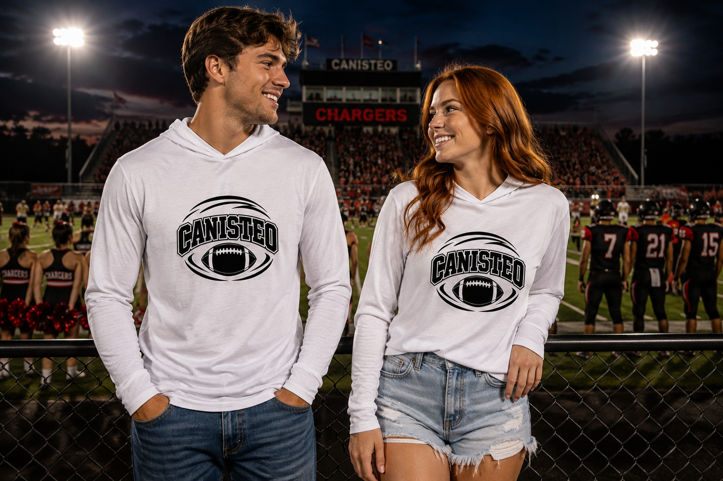 Canisteo Football Next Level Lightweight Hoodie