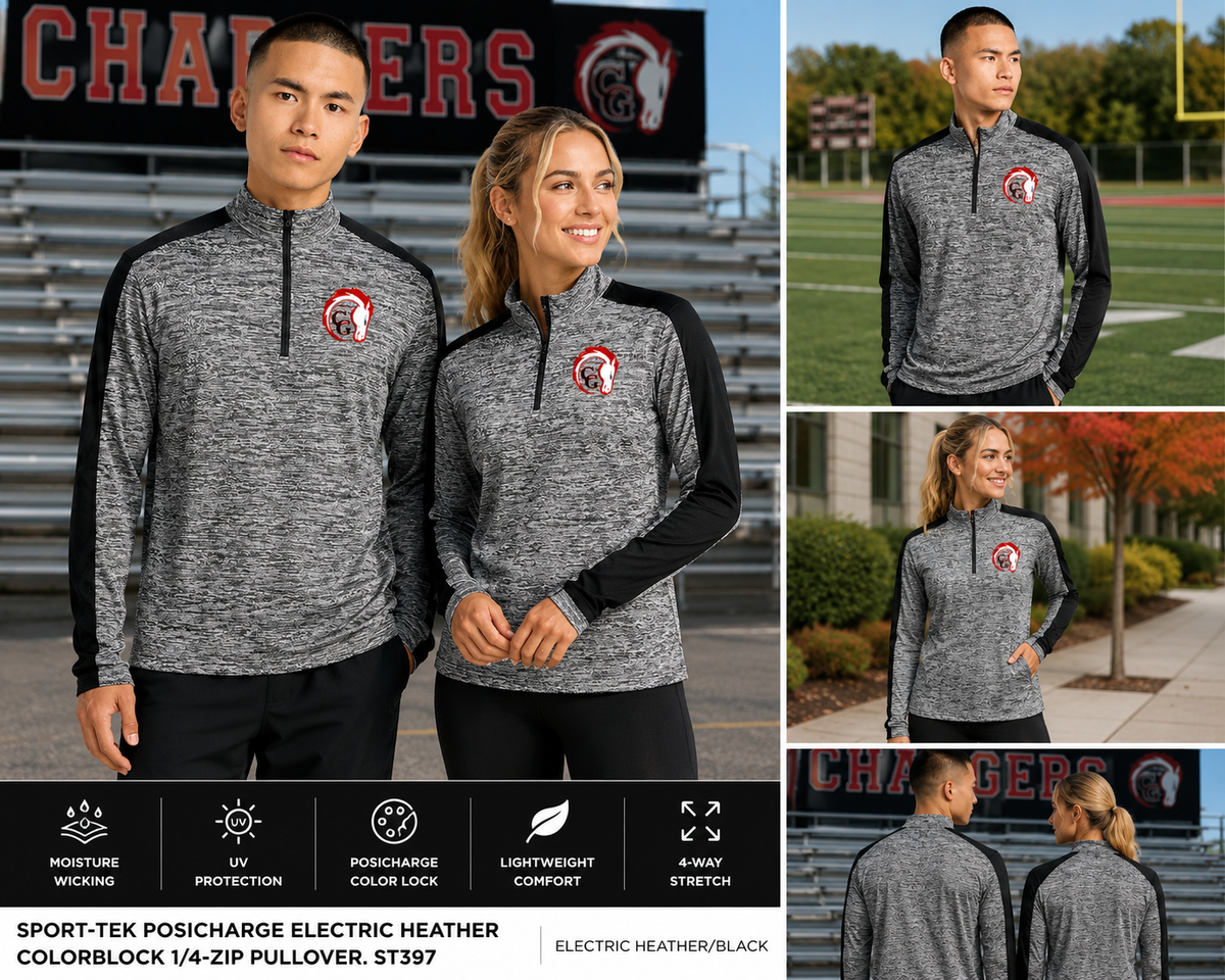 Canisteo-Greenwood Chargers Sport-Tek PosiCharge 1/4-Zip Pullover