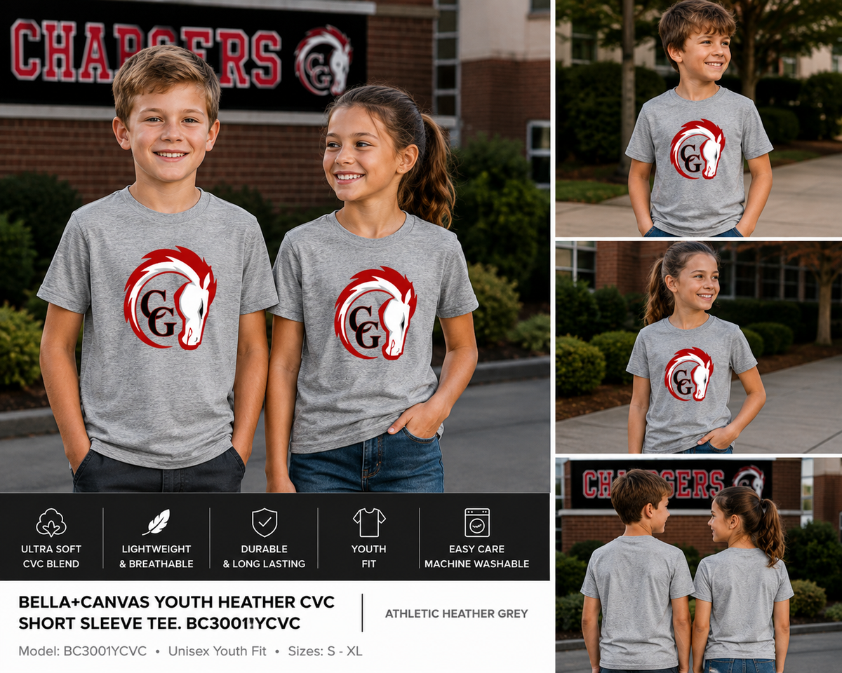 Canisteo-Greenwood Chargers BELLA+CANVAS CVC T-Shirt