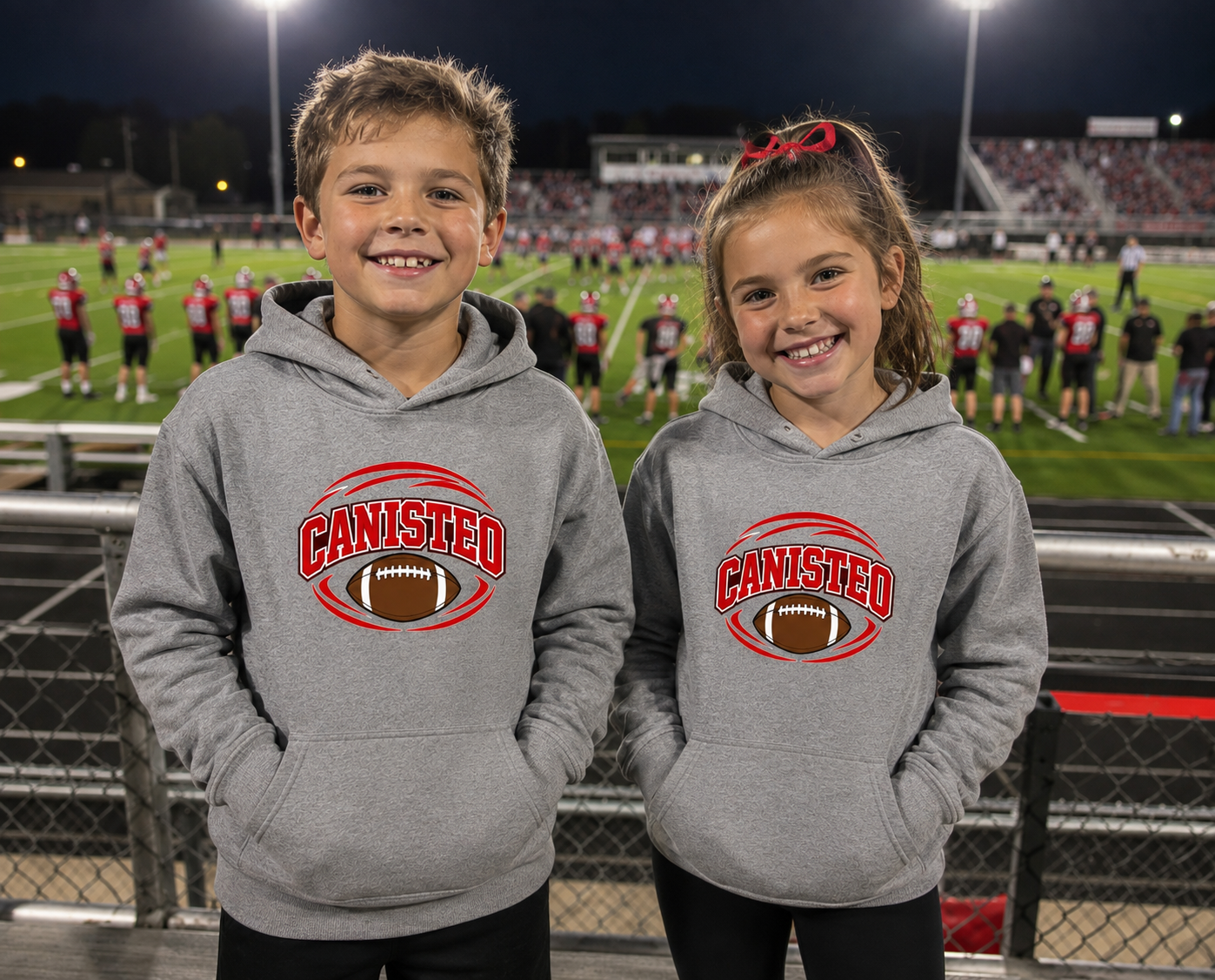Canisteo Youth Football Hoodie β Bella + Canvas 3719Y