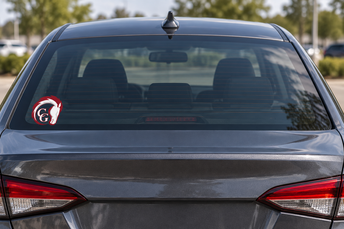 Canisteo -Greenwood Chargers CG Window Sticker