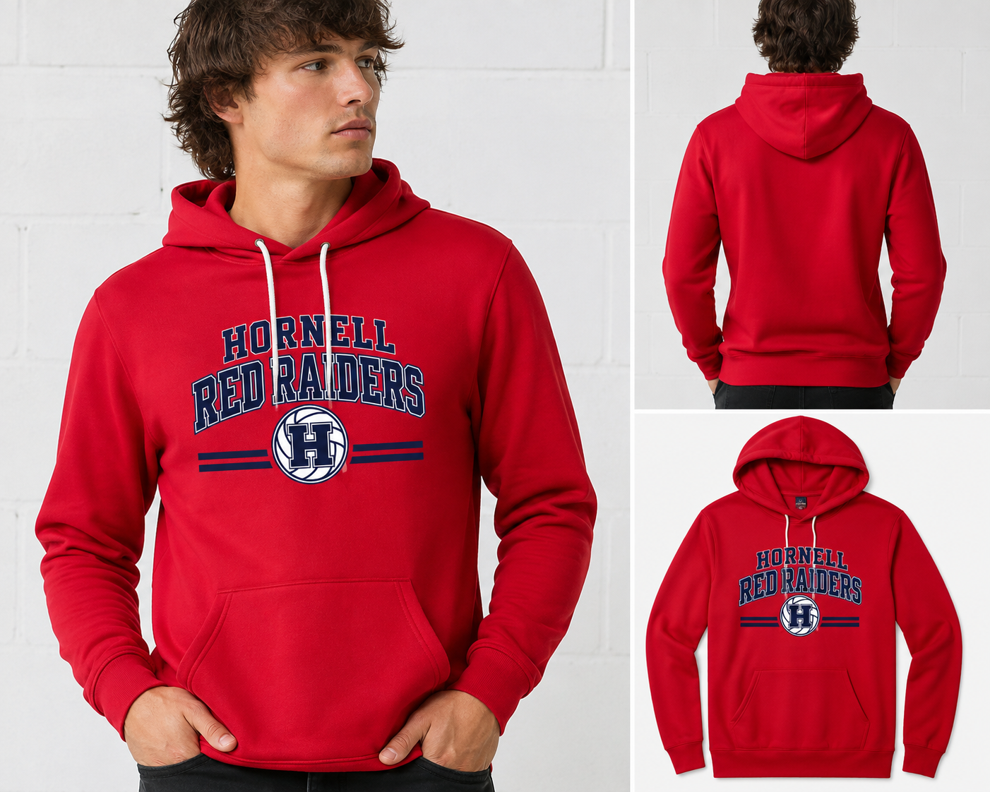 Hornell Red Raiders Volleyball Hoodie