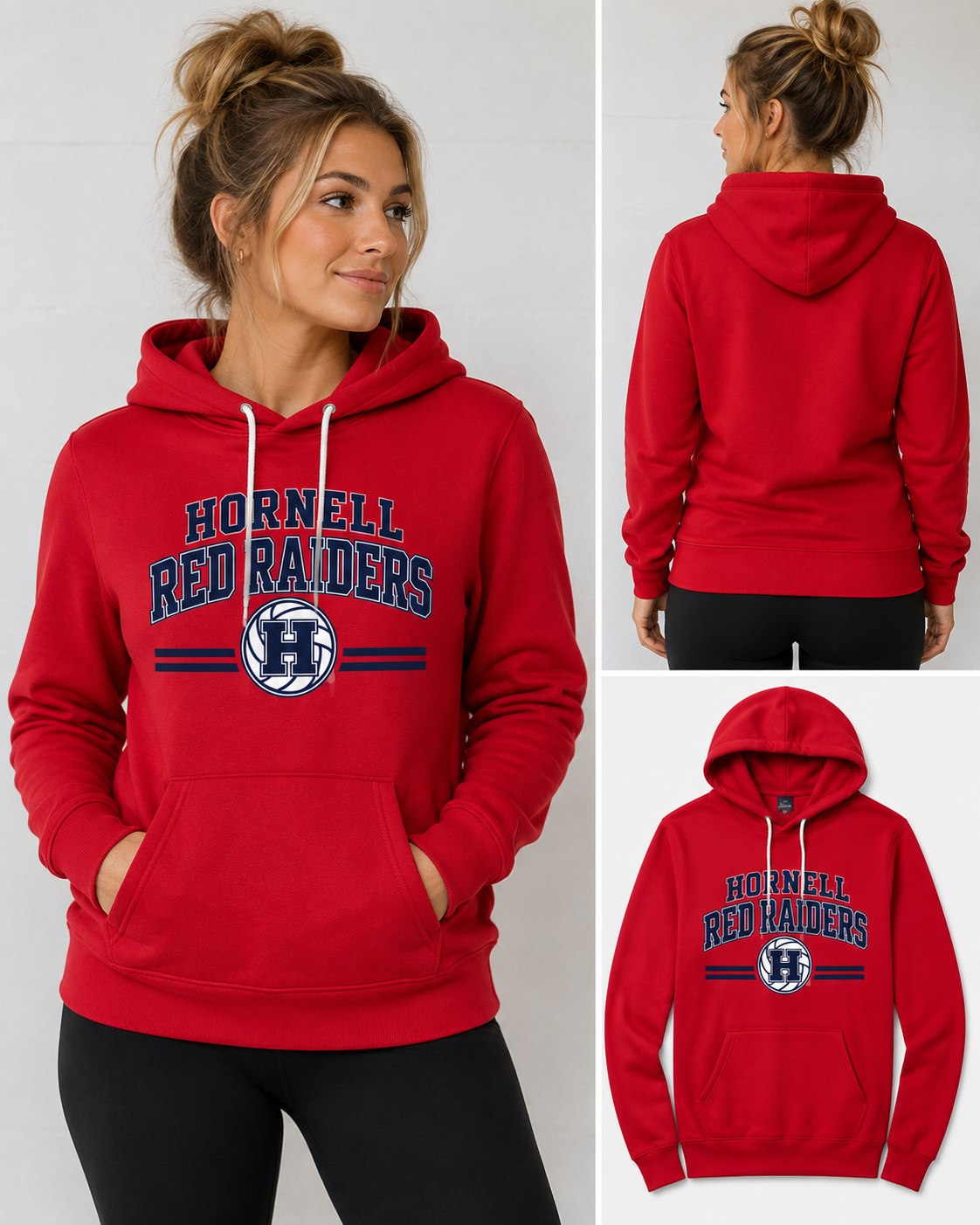 Hornell Red Raiders Volleyball Hoodie