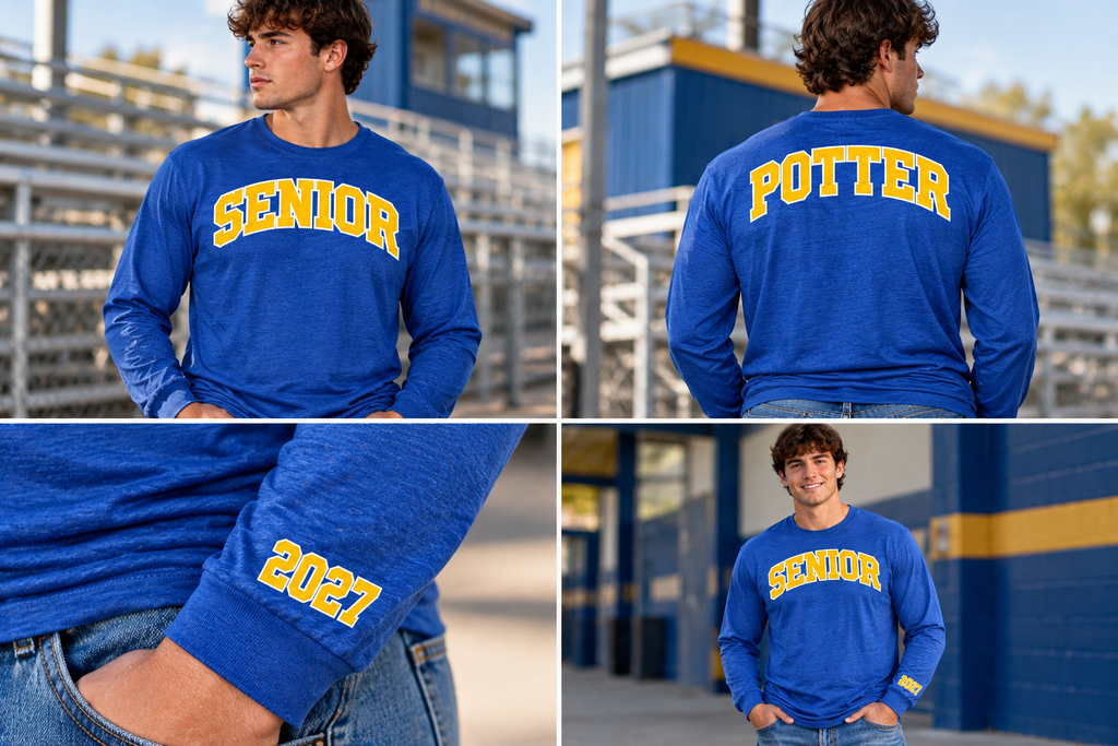 Class of 2027 Senior Long Sleeve Tri-blend Shirt
