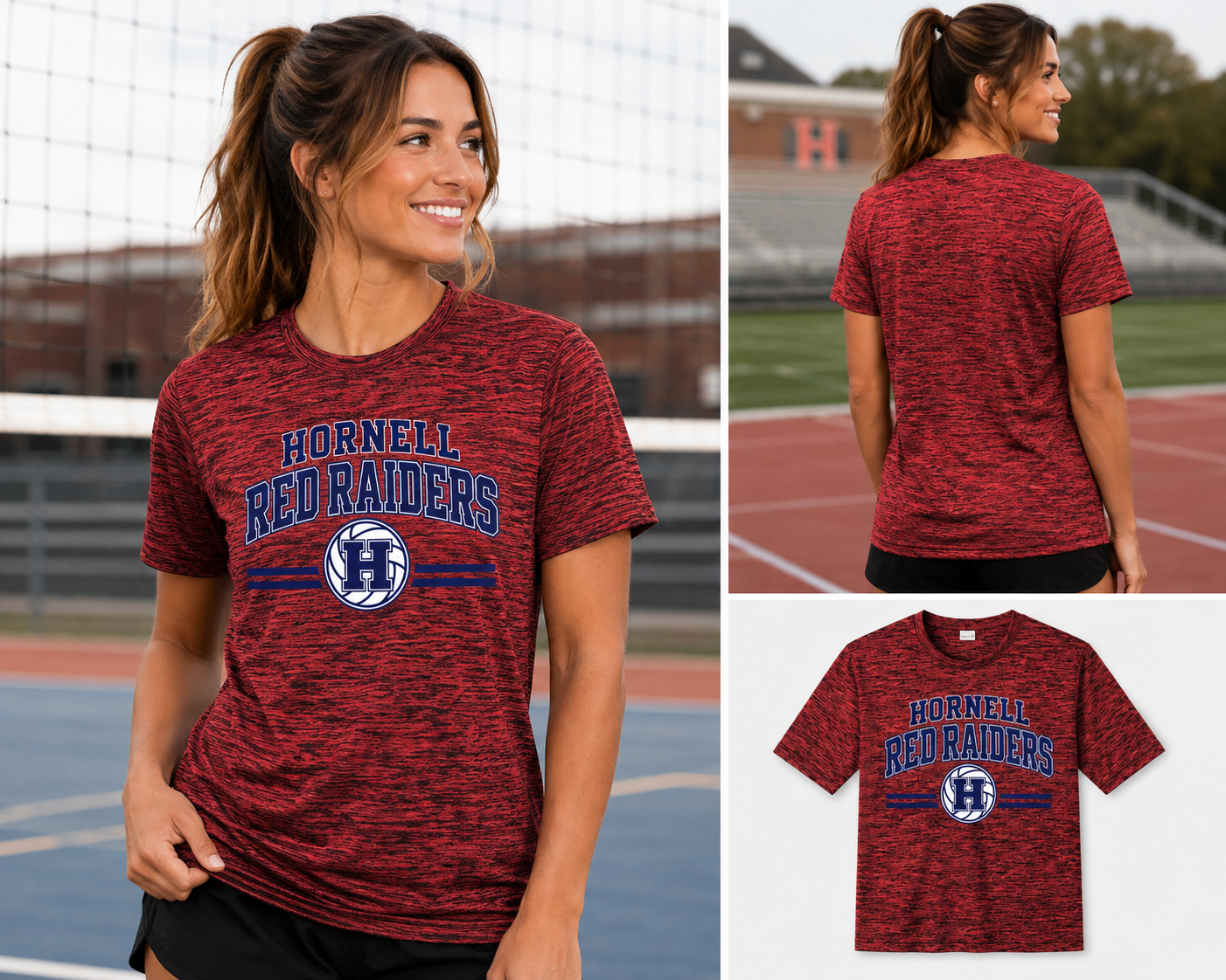 Hornell Red Raiders Sport-Tek PosiCharge Heather Tee