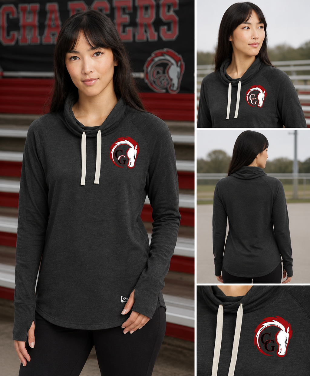 Canisteo-Greenwood Chargers Women’s New Era Cowl Tee