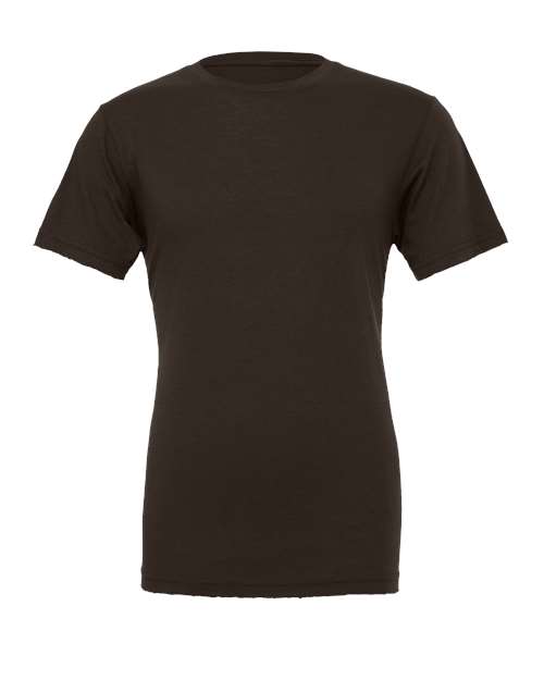 T-shirt in dark brown with crew neck and short sleeves
