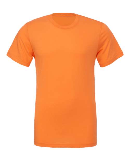 T-shirt in orange with crew neck and short sleeves