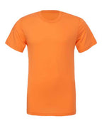 T-shirt in orange with crew neck and short sleeves