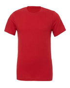 T-shirt in red with crew neck and short sleeves