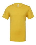 Yellow crew-neck T-shirt with short sleeves