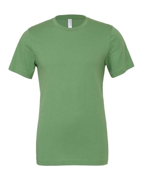 DTF T-shirt in muted green with crew neck and short sleeves.