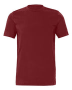 T-shirt in maroon with crew neck and short sleeves