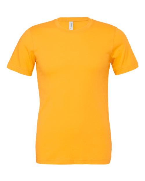 DTF T-shirt in orange with crew neck and short sleeves.