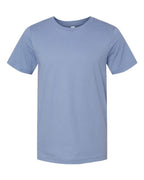 DTF T-shirt in light blue with crew neck and short sleeves.