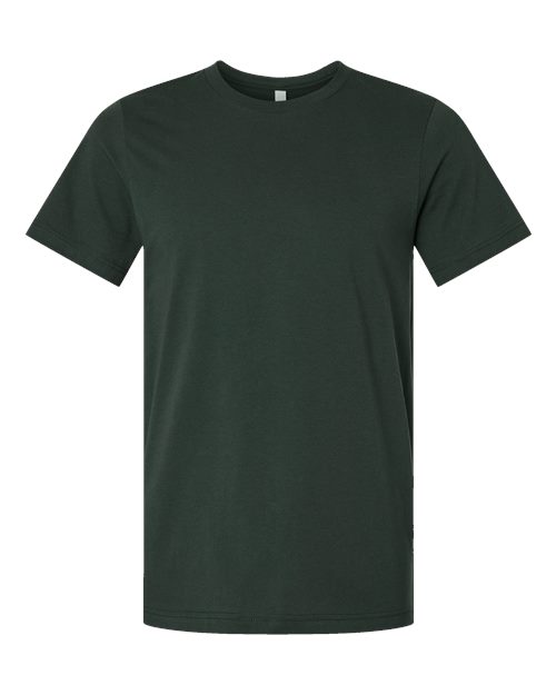 DTF T-shirt in dark gray with crew neck and short sleeves.