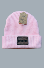 Children's "Mini" - Leatherette Patched Beanie
