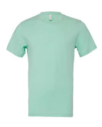 Mint green crew-neck T-shirt with short sleeves