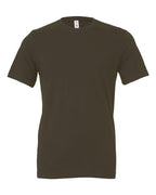 Dark brown crew-neck T-shirt with short sleeves and simple front design