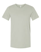Light sage crew-neck T-shirt with short sleeves
