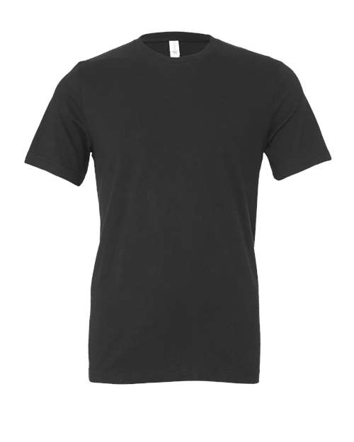 DTF T-shirt in black with crew neck and short sleeves, plain front