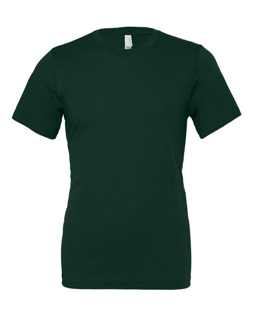 DTF T-shirt in dark green with crew neck and short sleeves.