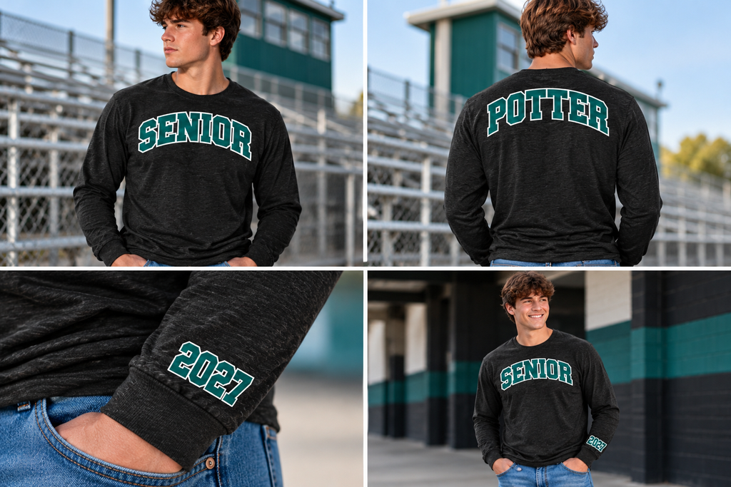 Class of 2027 Senior Long Sleeve Tri-blend Shirt