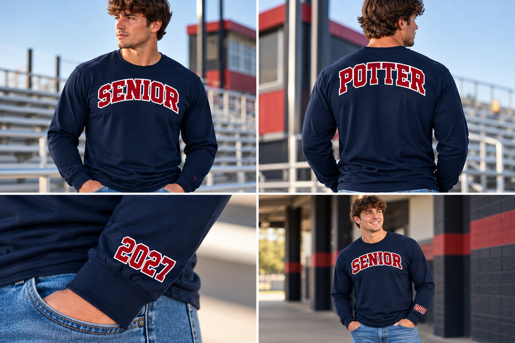 Class of 2027 Senior Long Sleeve Tri-blend Shirt