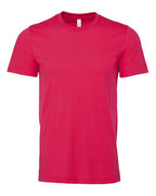 DTF T-shirt in bright pink with crew neck and short sleeves.