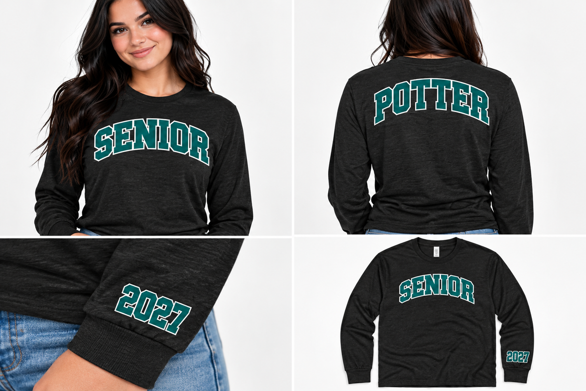 Class of 2027 Senior Long Sleeve Tri-blend Shirt