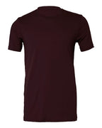 DTF T-shirt in dark maroon, crew neck, short sleeves, plain front.