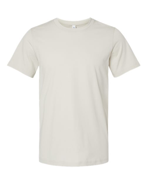 DTF T-shirt in white with crew neck and short sleeves, plain front