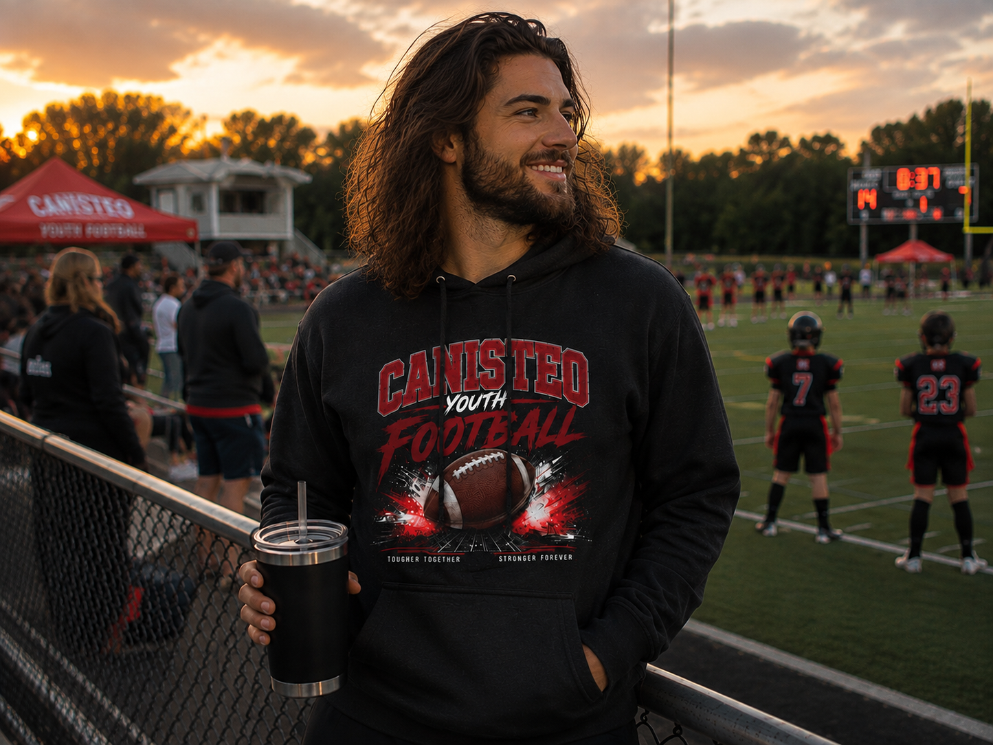 Canisteo Football / Youth Football Bella+Canvas Hoodie