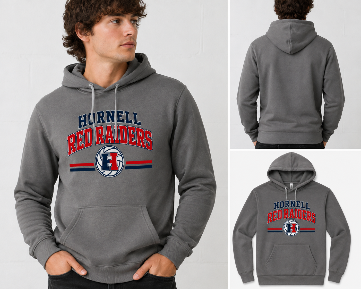 Hornell Red Raiders Volleyball Hoodie