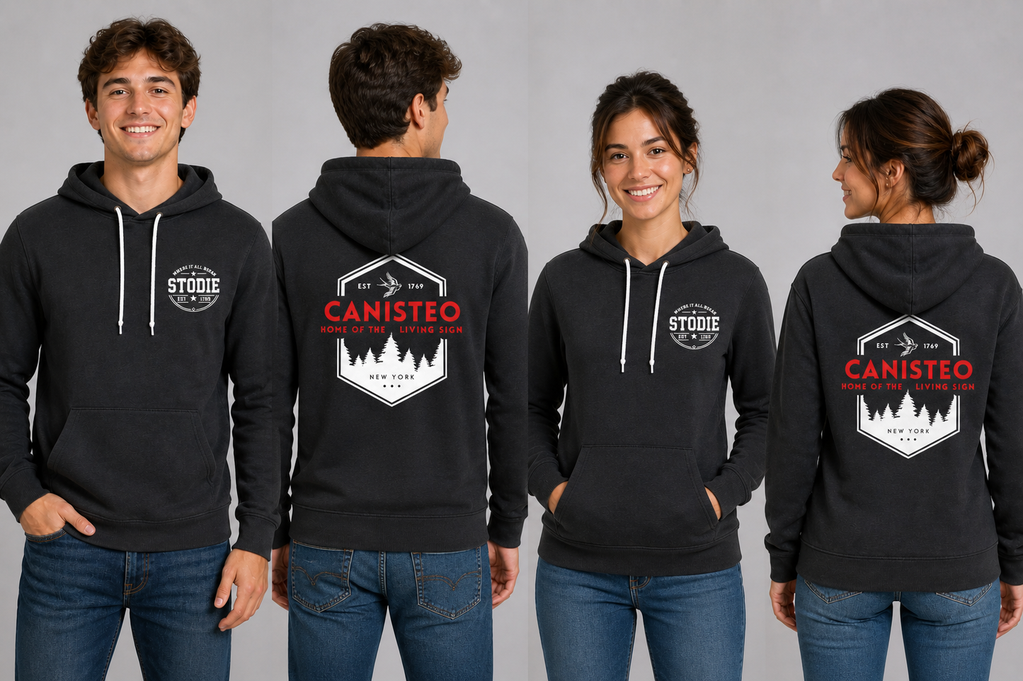 STODIE Unisex Bella Canvas Fleece Hoodie – Vintage Black