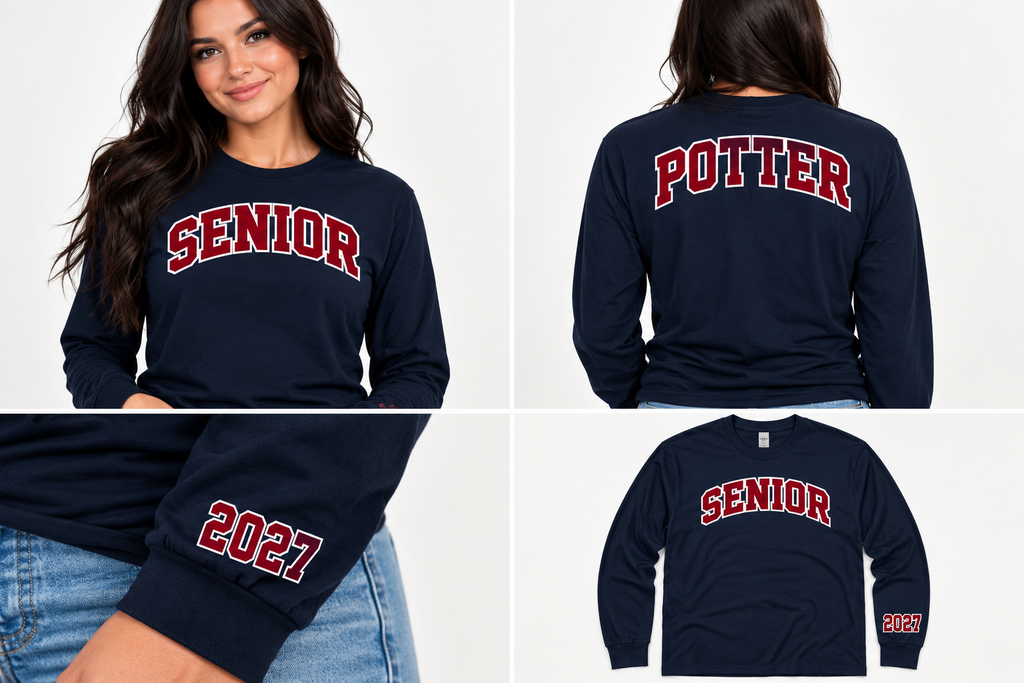 Class of 2027 Senior Long Sleeve Tri-blend Shirt