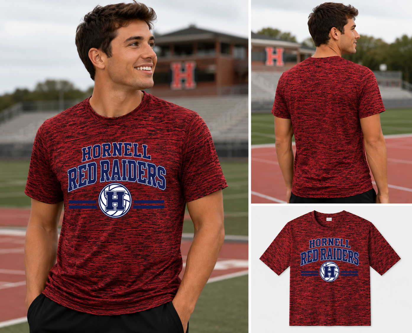 Hornell Red Raiders Sport-Tek PosiCharge Heather Tee