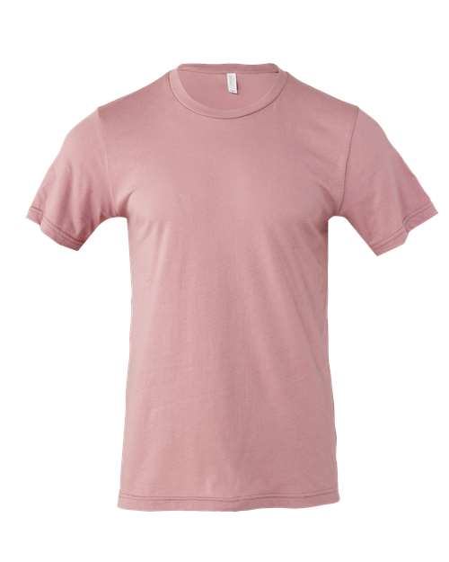 DTF T-shirt in dusty pink, crew neck, short sleeves, plain front.