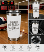 Hornell Red Raiders Volleyball 20 oz Stainless Steel Tumbler