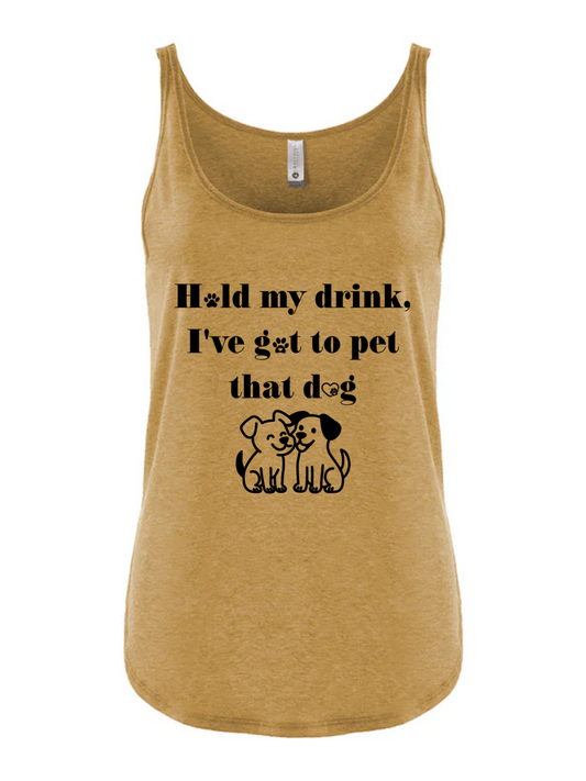 DOG - Hold my drink, I've got to pet that dog