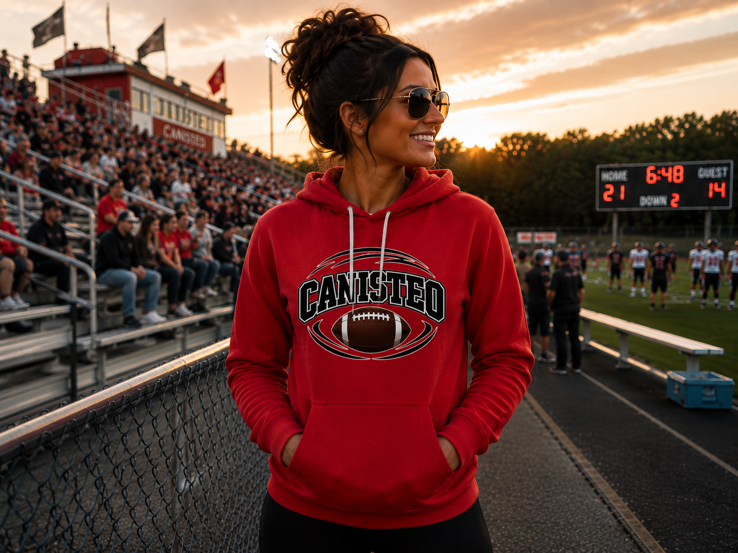 Canisteo Football / Youth Football Bella+Canvas Hoodie