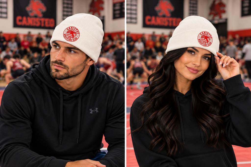 Canisteo Wrestling Club | Embroidered Knit Beanie