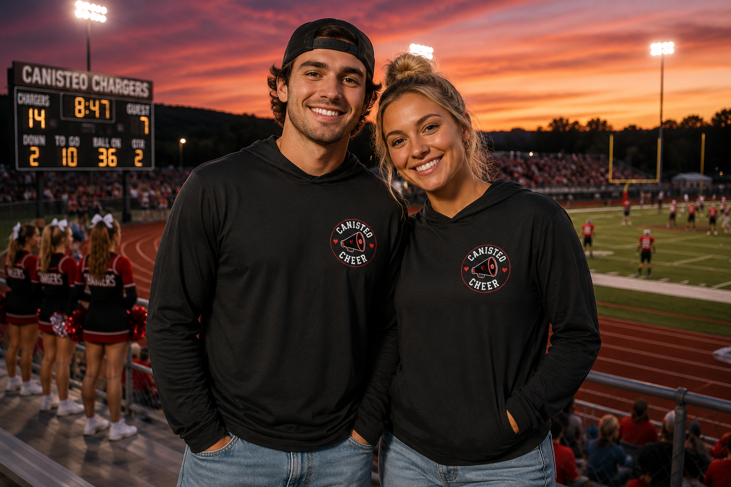 Canisteo Cheer Next Level 6221 Lightweight Hoodie