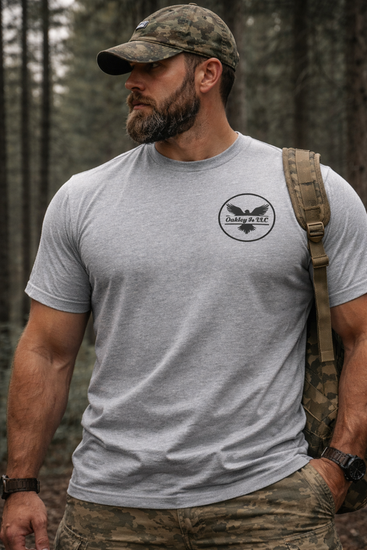 Shield Flag Tee – Vintage Stonewash Denim