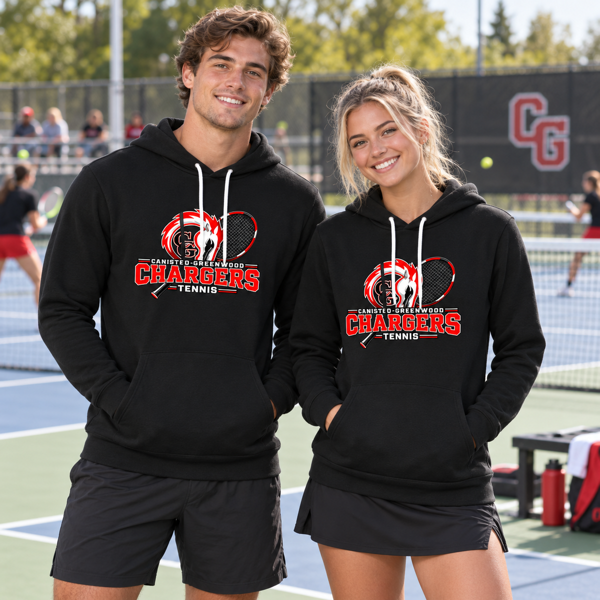 Canisteo-Greenwood Chargers Tennis Hoodie