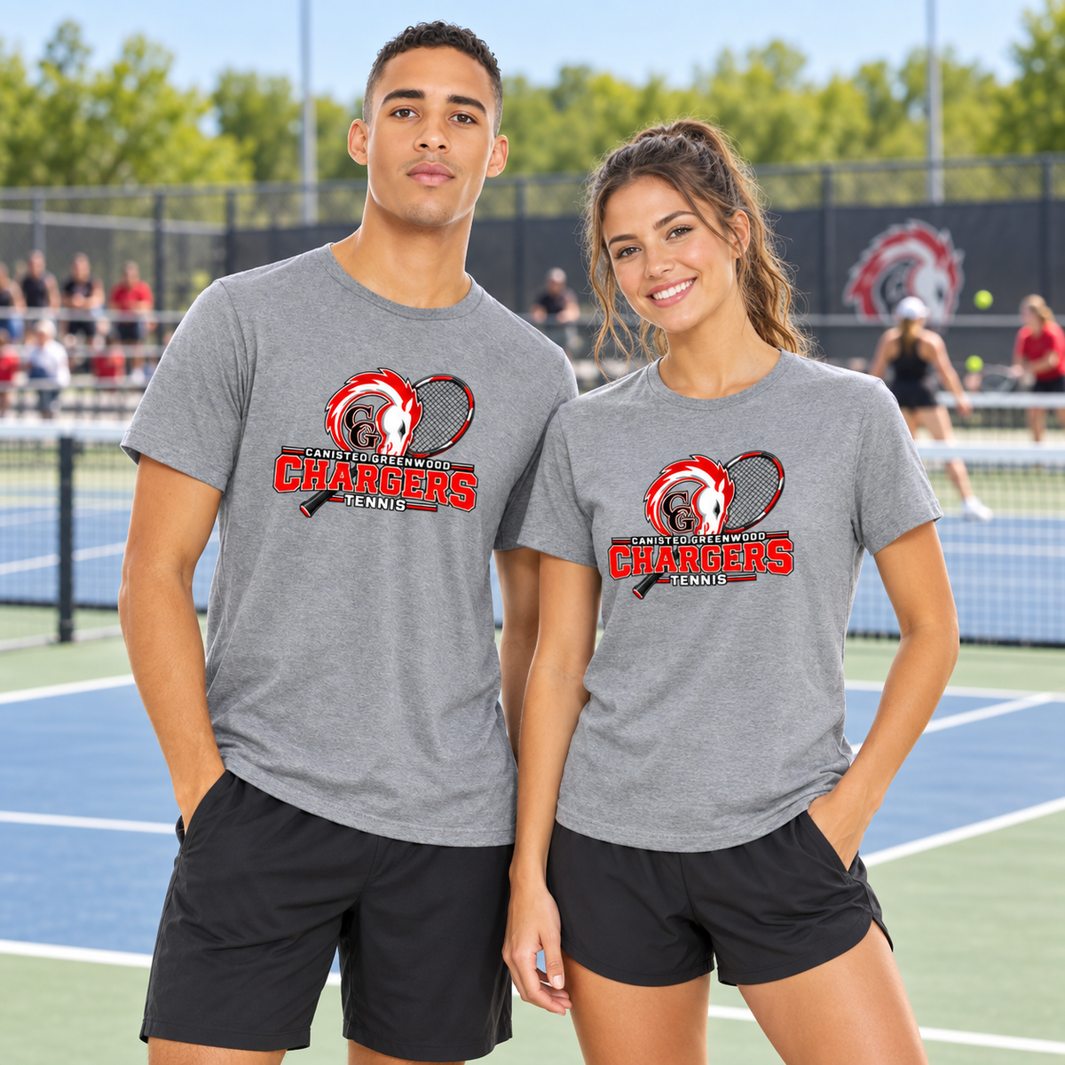 Canisteo-Greenwood Chargers Tennis T-Shirt