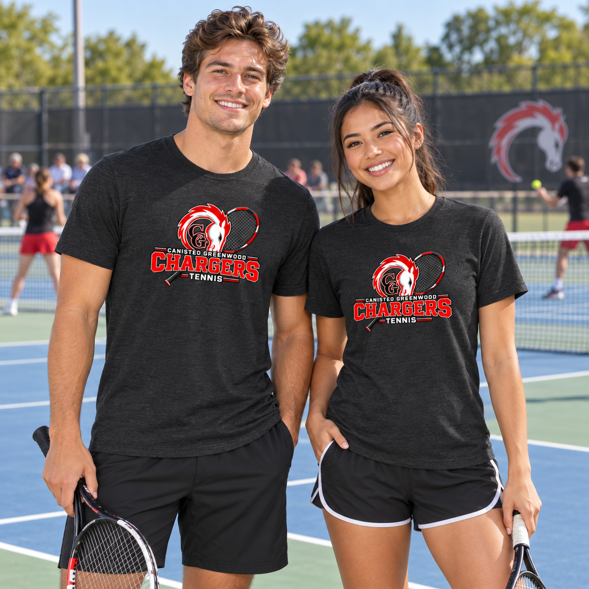 Canisteo-Greenwood Chargers Tennis T-Shirt