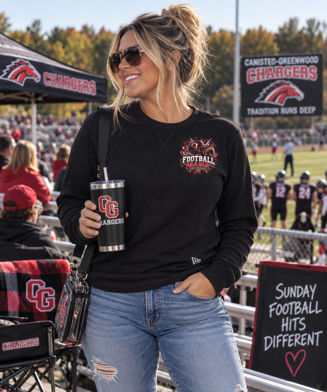 CG Chargers Football Mama New Era Thermal