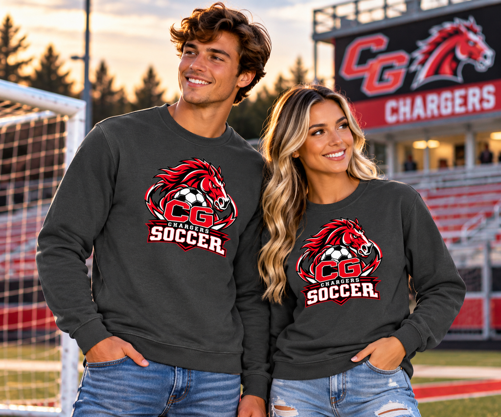 Canisteo-Greenwood Chargers Soccer Crewneck Sweatshirt